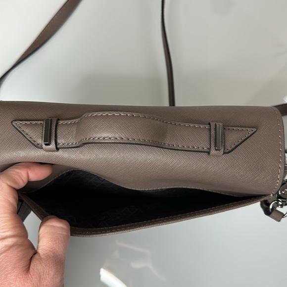 Botkier Cobble Hill grey leather double strap crossbody bag - Picture 9 of 15